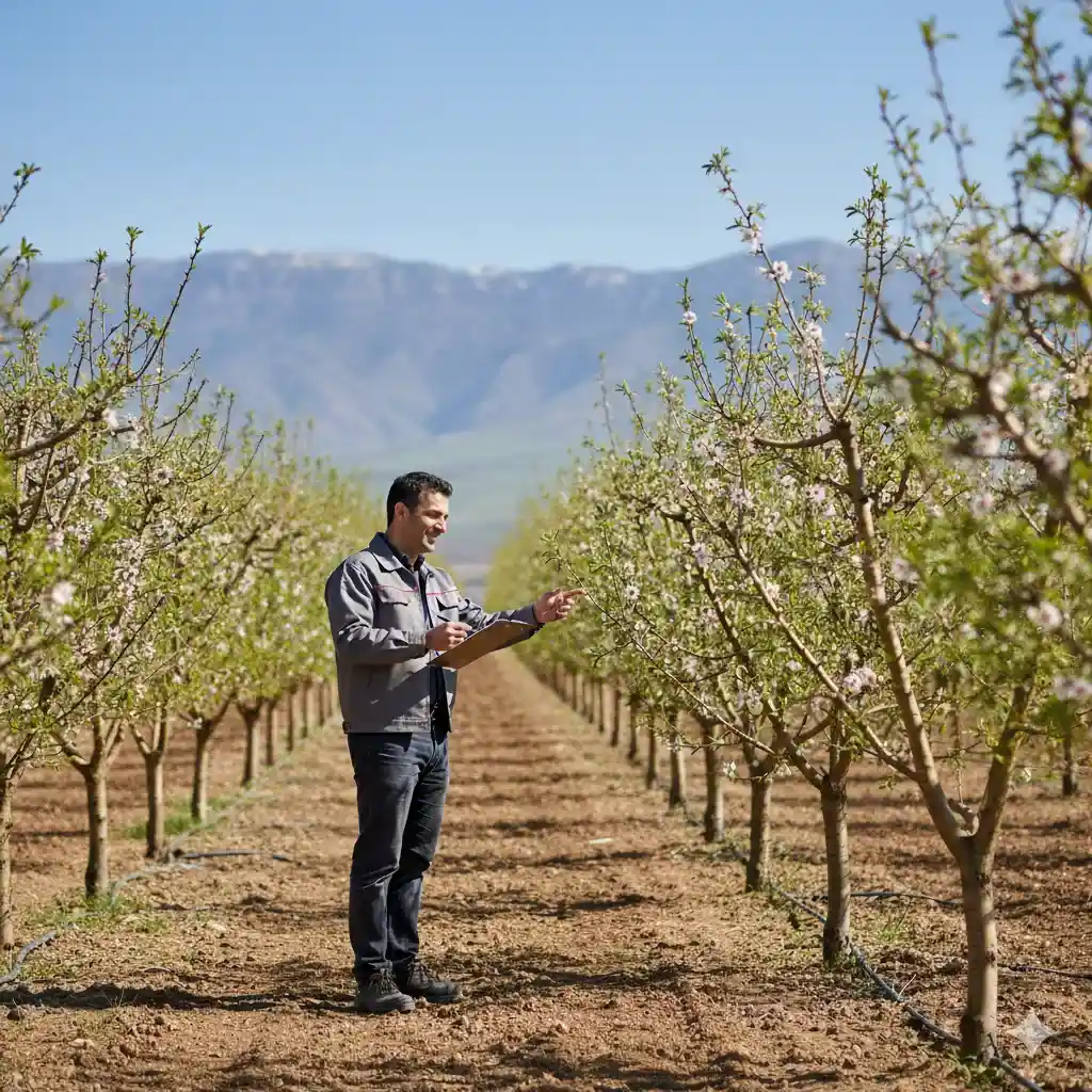 کاشت نهال بادام