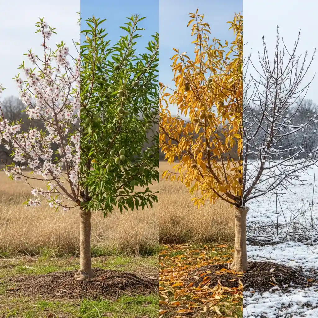 مراقبت‌های خاص برای نهال بادام در فصول مختلف سال