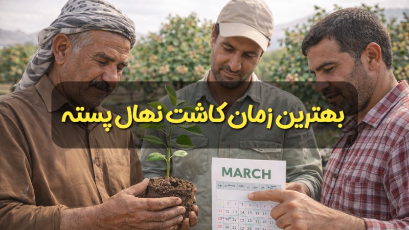 بهترین زمان کاشت نهال پسته